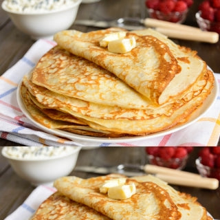 Crêpe sucrée x2